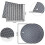 Set of 4 Silicone Trivets - Light Gray 1