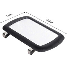 Sun Visor Mirror for Car,Universal Car Vanity Mirror,Adjustable Cosmetic Vanity Black,Automobile Acc