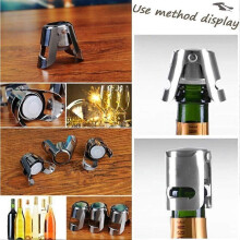 Sparkling Wine Bottle Stopper Premium Dark Stainless Steel Champagne Stopper Creates A Vacuum