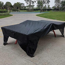 Black Gray Outdoor Ping Pong Table Dust Cover, Practical, Waterproof, Easy to Clean - Wear-Resistant