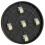 Round Flower Pot Trays with Wheels: Thickened Plastic, Swivel Casters Black 1