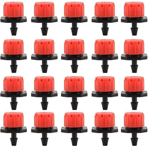 100Pcs Drip Irrigation Drippers, Garden Emitter Sprinkler Nozzles, 360 Adjustable Automatic Drip