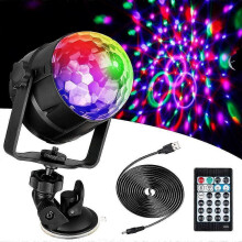 Spotlight Hook, Spotlight Pole Disco Ball LED Disco Light with 15 Light Shapes