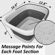 Sturdy And Durable Plastic Foot Bath And Foot Massager Foot Bucket, Great for Removing Dead/Old Skin