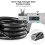 GDF Bike Lock with 5 Digit Code, 1.2m Long, Combination Wheel Lock with Cable, Very Lightweight, Sec 1