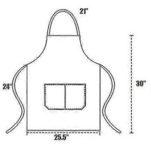 12 Pack Solid Color Bib Apron with 2 Pockets - Green Unisex Business Apron Bulk