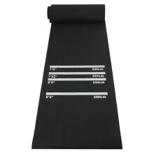 Mat with Throwing Lines - Non-Slip, Heavy Duty Rubber Floor Protector