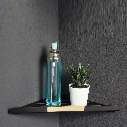 Bathroom Corner Rack Wall-Mounted Triangle Shower Corner Rack Toiletries and Cosmetics Storage Rack A 2