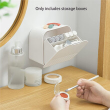 1 Pc Multi-Purpose Cabinet, Perfect for Bathroom Vanity, Kitchen, and Bedroom Storage, Flip Cover Dustproof,White
