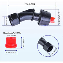 110Flat Fan Spray Nozzles, 7Pcs 0.1–0.6Mm Sprayer Nozzle Tips, for The Replacement Boom Pump Spraye