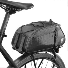 8l Bicycle Rear Seat Trunk Bag Large Capacity Rear Panniers Bag Reflective Rear Saddle Bag Mtb Road