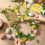 Metal Frame Linear Easter Flower Garden Tinsel Easter DIY  Holiday Hanging Ornaments 5