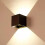 LED Wall Light, 6w Warm White, Outdoor Lighting, Black 2