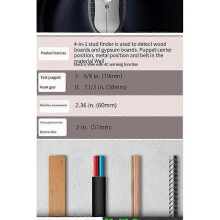 4-in-1 Wall Detector Multifunctional Metal Detector Wood Line Detector Backlight