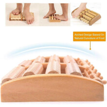 Sports Equipment Foot Roller, Foot Massager for Plantar Fasciitis, Wooden Muscle Roller, Heel and Ar