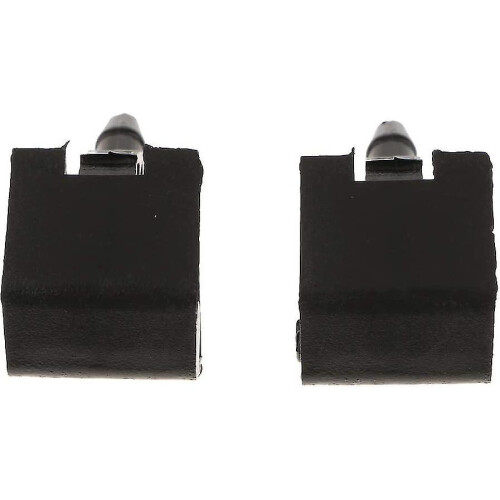 Windshield Washer Nozzle Wiper Sprayer (Black) (2 pcs)