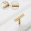 2Pcs Drawer Knobs Gold Brass Cupboard Knobs Kitchen Cabinet Knobs Door Handles 2
