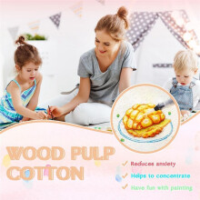 Magische Puffy-Farbe, Magischer Leinwandschwamm zum 3D-Zeichnen, Puffy-Popcorn-Zeichentextur-Malset, DIY-Blasen-Zeichenstifte