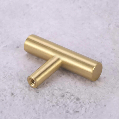 2Pcs Drawer Knobs Gold Brass Cupboard Knobs Kitchen Cabinet Knobs Door Handles