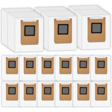 15-Pack Reservdammpåsar för Omni E28, C28, E25 Robotdammsugare, Dammsugspåsar