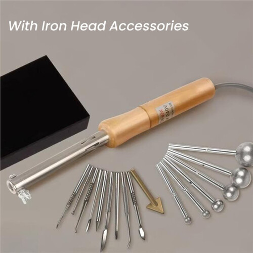 DIY Fabric Flower Making Tools Set 220V Electric Flower Ironing Machine Artificial Rose Iron Tool Kit EU Plug 1