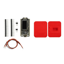 För Meshtastic Heltec V4 0,96 Tums OLED Soldriven LoRa 32 Utvecklingskort SX1262 WiFi BLE Låg Strömförbrukning för IoT med Hölje A