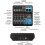 Mini Audio Dj Mixer Sound Board Console System,5 Channel 48V Phantom Power with Bluetooth Usb Mp3 St 1