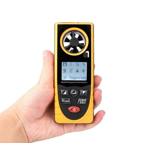 Anemometer Measuring Air Conditioning Outdoor Wind Speed Temperature Volume Tester 1