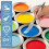 5Pcs Paint Brush Set Handheld Round Paint Brush Tool for Wall Edging and Color Separation 3