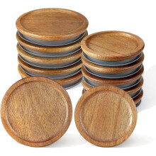Wooden Mason Jar Lids,Regular Mouth Wide Mouth Wooden Storage Lids Reusable Storage Canning Jar Lids for Mason Jars