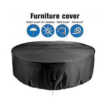 (76*58cm) Furniture Cover,round Terrace Furniture Cover, Waterproof Outdoor Table And Chair Cover, Outdoor Furniture Cover