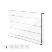 TXEsign Acrylic Guitar Pick Wall Mount Display Case Storage Box for Picks Storage and Display Hold 32 Picks Transparent