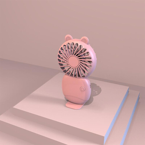 Summer Mini Fan USB Rechargeable Cute Pocket Fan Dormitory Handheld Desktop Portable 2