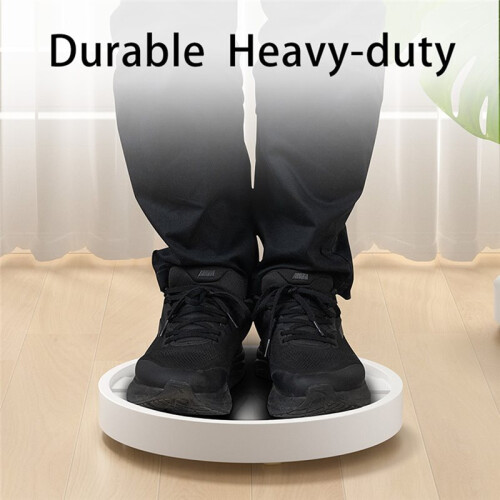 Round Flower Pot Trays with Wheels: Thickened Plastic, Swivel Casters Black 2