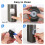 Toothpaste Dispenser, Toothpaste Squeezer Automatic Toothpaste Dispenser for Kids, Wall-Mounted Toothbrush Holder,C 3