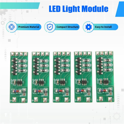 5PCS LED Quick Flashing Light Control Chip 3 Way IC Module Voltage 3-12V for RC Aircraft Model Strobing Controlling Part 1