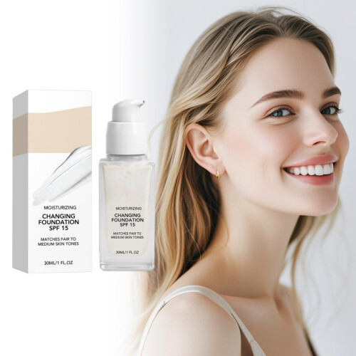 Hydrating Temperature Changing Foundation Waterproof Lightweight Natural Glow Finish 30ml 1