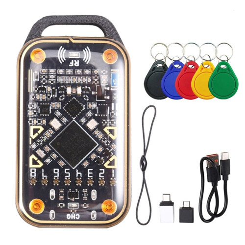 Chameleon Ultra Upgrade  Card Emulator RFID  Chip Reader+5XUID Keychain 125K 13.56M Card Decode NFC Duplicator
