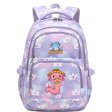 (06according to picture style, 44CMX34CMX17CM) Axolotl Print Floral Backpack for Teen Girls Middle School Students