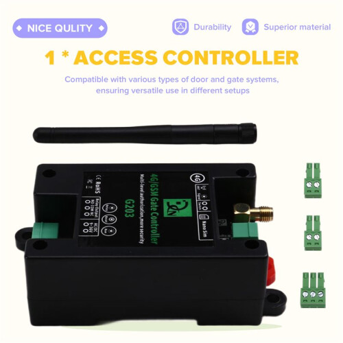 GSM Remote Control Relay  G203 4G Mobile Phone Operated Door & Gate Controller 2