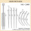 Piercing Taper Insertion Tool Piercing  Grabber Tool Kit 14G 16G 18G 20G Body Piercing Changing Tool 6