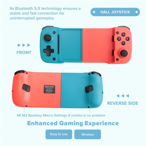 D3 Wireless Stretchable Game Controller  5.0 Mobile Phone Gamepad Controller for   Android IOS,A 2