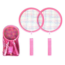 Badminton Set Kids Badminton Racket Set Children Badminton Racquet with 2 Badminton Rackets, 4 Shuttlecocks, 1 Carry Bag Pink