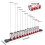 Pack of 13 Professional Socket Set and Convenient Rack Design for Efficient Work Wide Compatibility for Home Garage Use Multicolor 1