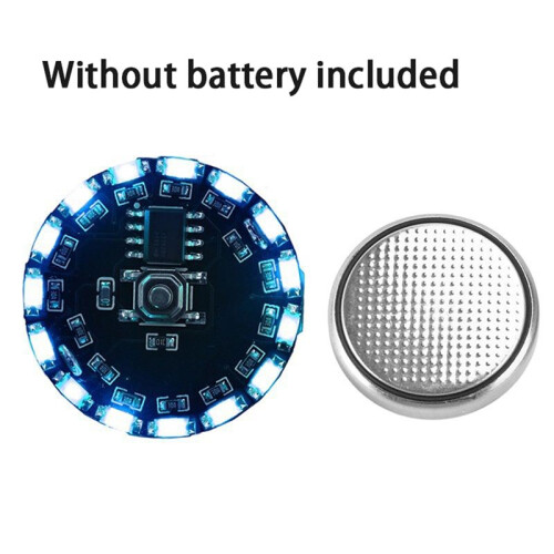 16Modes Button Flow Light Battery Control Wireless LED Lamp Flashing/Rotating/Gradient Light Toy Model Decoration Green 2