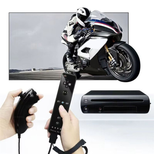 Gamepad for  /  U Console Wireless Remote Controller with Motion , Nunchuck, and Wrist Strap D 1