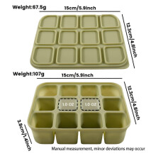 (Blue) Silicone Ice Tray with Lid, 12-Cube Flexible Mold, Easy Release for Clear Whiskey Broth Meal Prep, Dishwasher Oven Safe Reusable