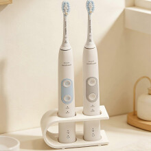 (Black) Toothbrush Holder, 3D Printed with Drainage Holes, 2-Slot Minimalist Bathroom Organizer Stand