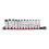 Pack of 13 Professional Socket Set and Convenient Rack Design for Efficient Work Wide Compatibility for Home Garage Use Multicolor 1