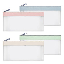 Money Bags with Zippers,Money Pouch,Clear Bank Deposit Bag Cash Bag,Multipurpose Check Wallet Collectors for Women Men